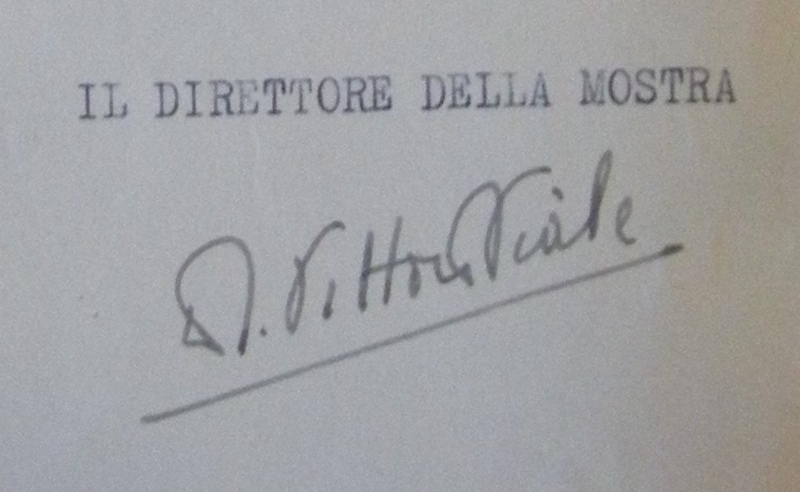 Firma di Vittoria Viale, Direttore della Mostra, AFTM SMO 137